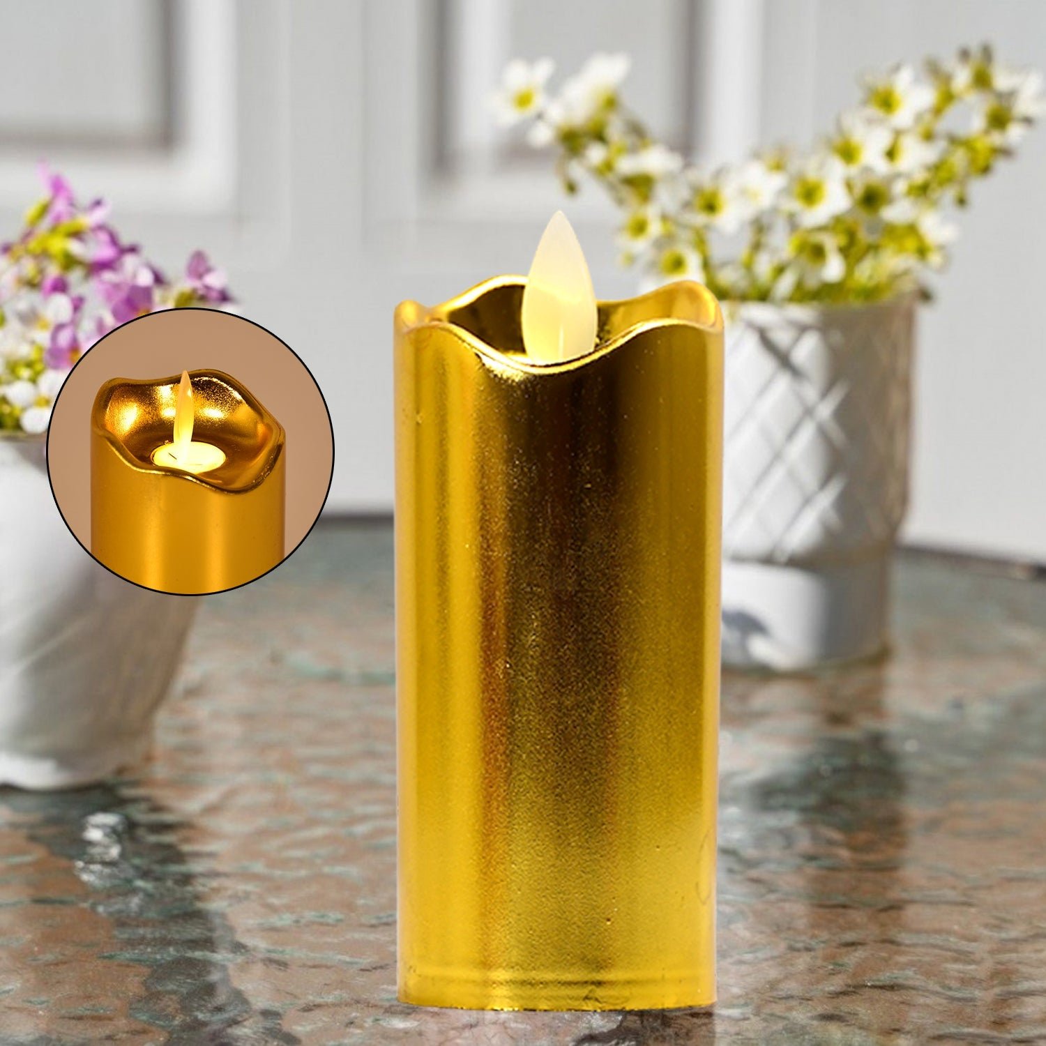 Flickering LED Candles (12 pcs) – Realistic Flame Decor | JubileeJoy