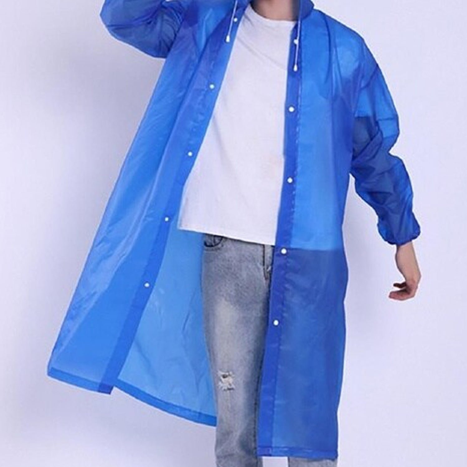 Portable EVA Raincoat for Adults & Kids Monsoon Travel