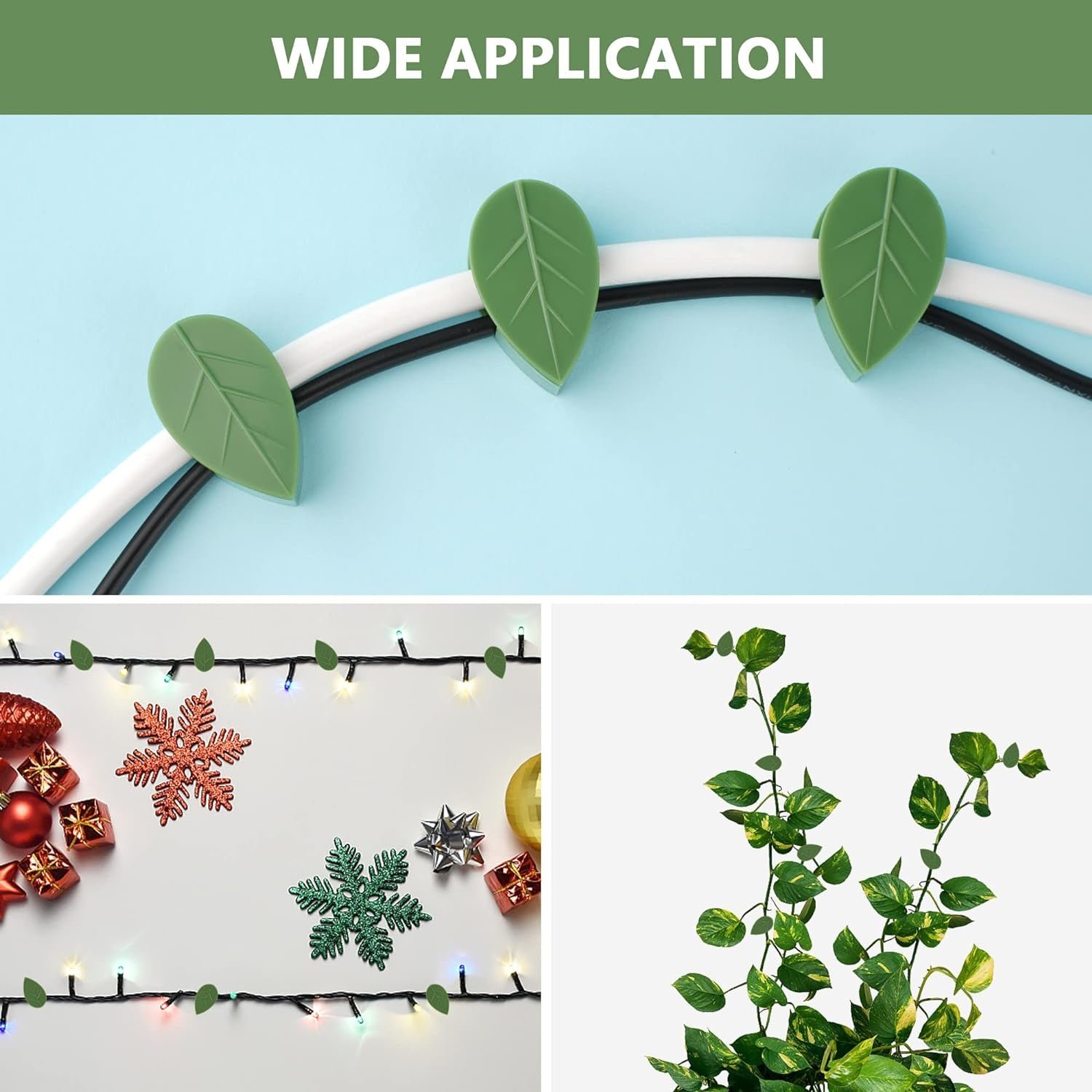Plant Climbing Clips – Self-Adhesive Leaf Design | Indo Glow