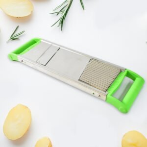 Stainless Steel Vegetable Slicer – Durable 2-in-1 Mandoline Cutter