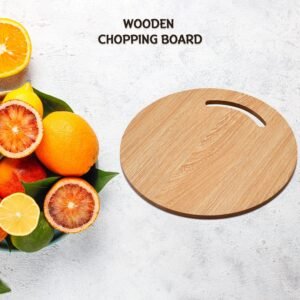 Wooden Round Chopping Board – Durable Bamboo Kitchen Board | Quickslice