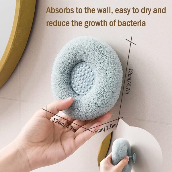 Flower Bath Sponge – Soft Exfoliator with Suction Cup | VelvaBloom