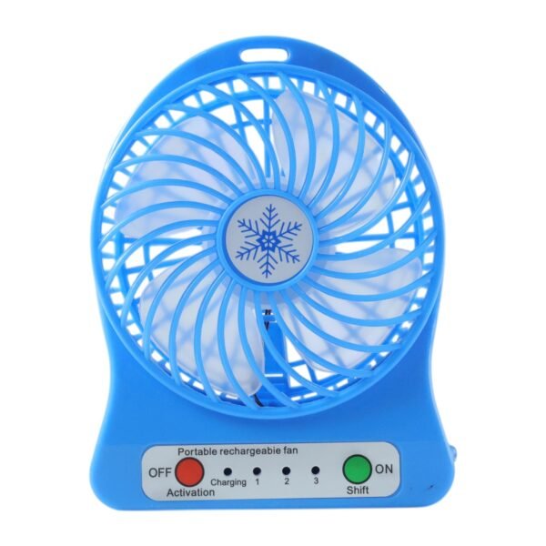 Portable Mini Table Fan – Rechargeable with Detachable Battery