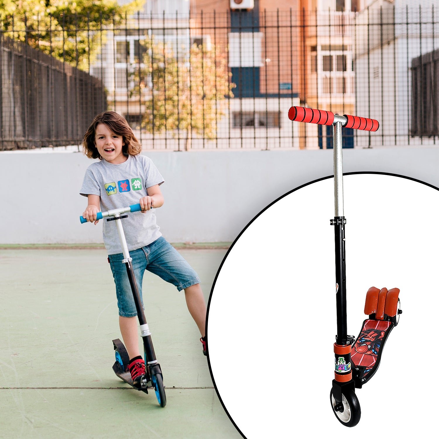 Kids Scooter – 3-Wheel, Adjustable Height & Foldable | Play & Move