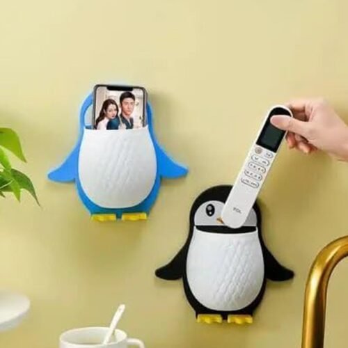 Penguin Storage Box – Wall Mount Organizer for Remote & Toothbrush | VoltDesk