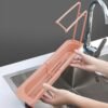 Kitchen Sink Organizer Rack with Towel Holder & Drain Tray