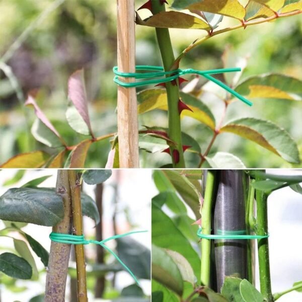 Reusable Green Twist Tie Roll – Flexible Multipurpose Wire with Cutter