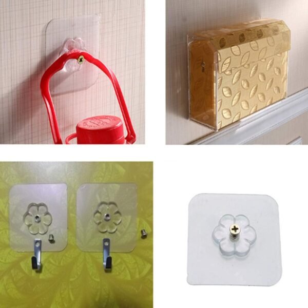 Self Adhesive Hooks – Drill-Free Heavy Duty 4 Pcs Set | GlimmerHome