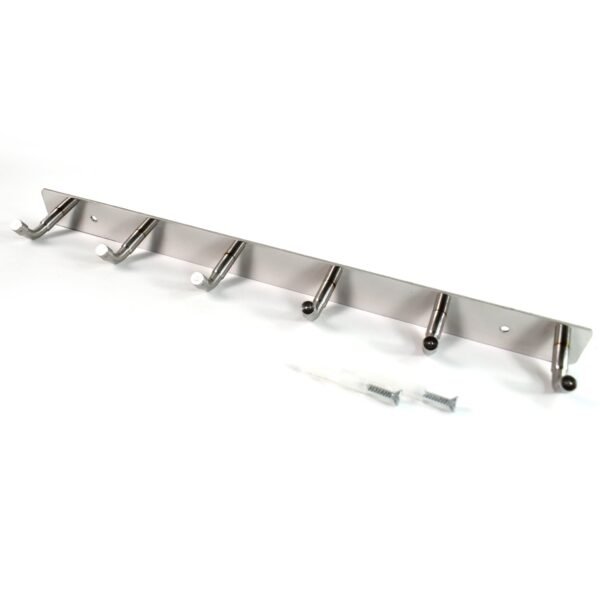Stainless Steel Coat Rack 6-Hook – Durable & Rust-Resistant