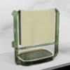2-in-1 Bathroom Organizer – Self-Adhesive Soap Holder & Towel Rack