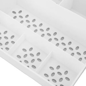Desktop Cosmetic Storage Box – Large Capacity 9 Compartments | Organivo