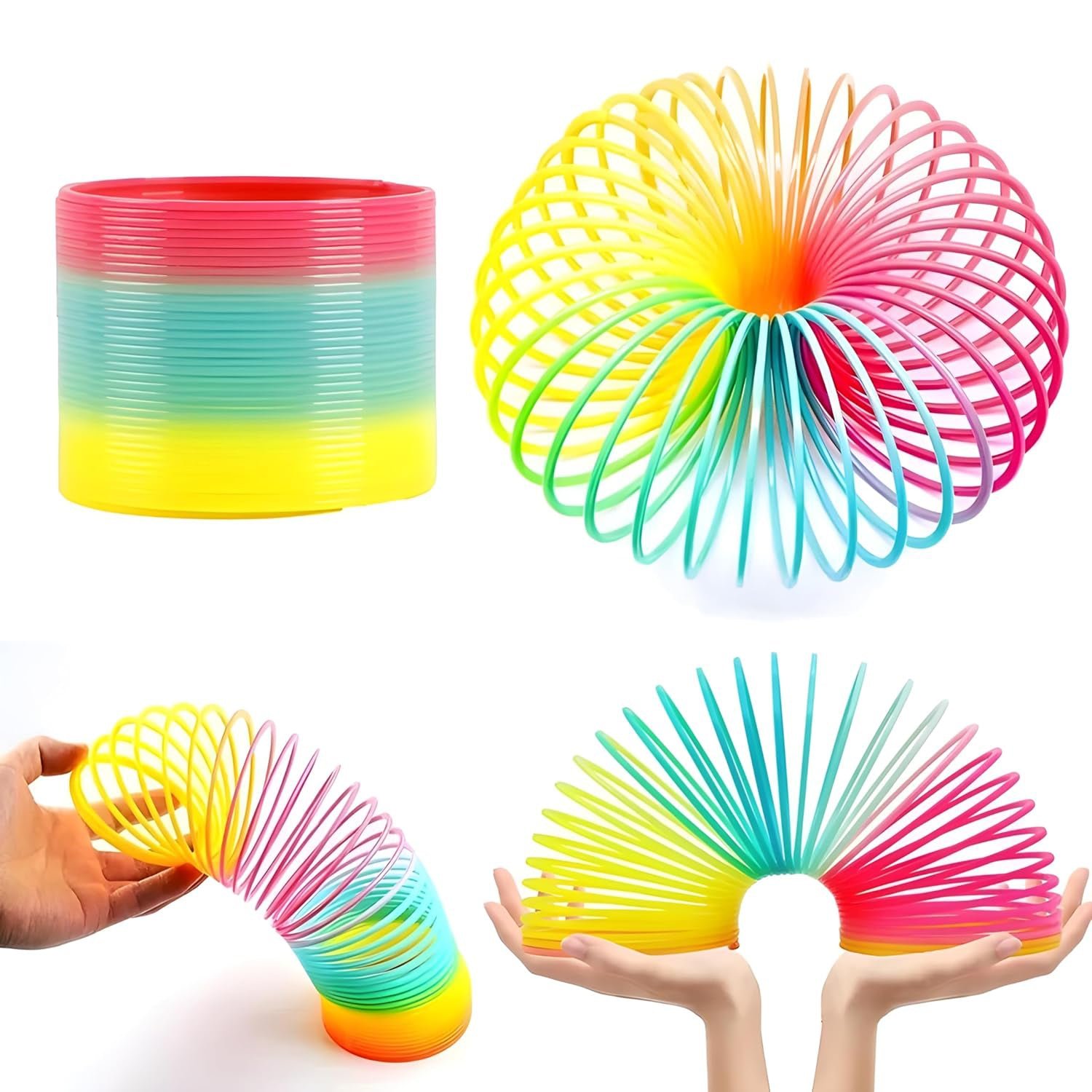 Rainbow Slinky Toy – Classic Fidget & Stress Relief | Little Learners
