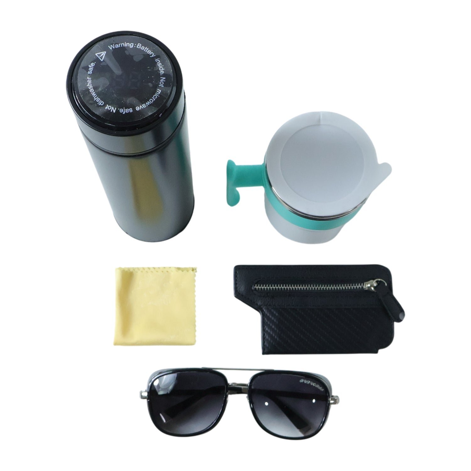 Travel Essentials Set – 5-in-1 Combo with Insulated Bottle & Mug