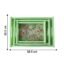 Serving Tray Set – Elegant Floral Design with Side Handles