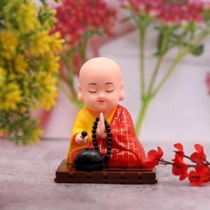 Solar Buddha Statue – Moving Head & Hand Decor | Styleva