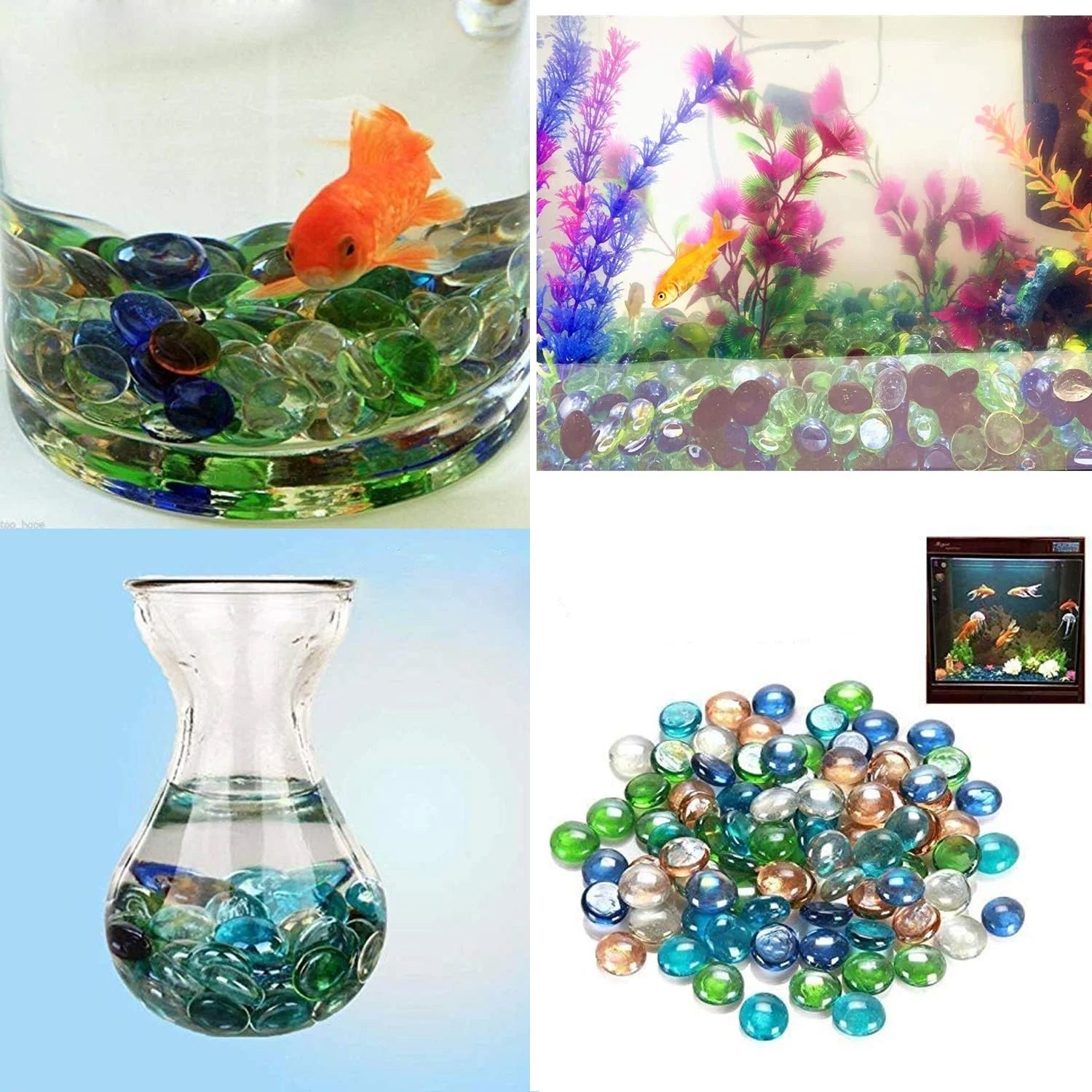Decorative Garden Stones – Multi-Color Glow-in-Dark Pebbles |
