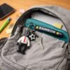 Rainbow Keychain – Colorful Cartoon Football Boy Accessory