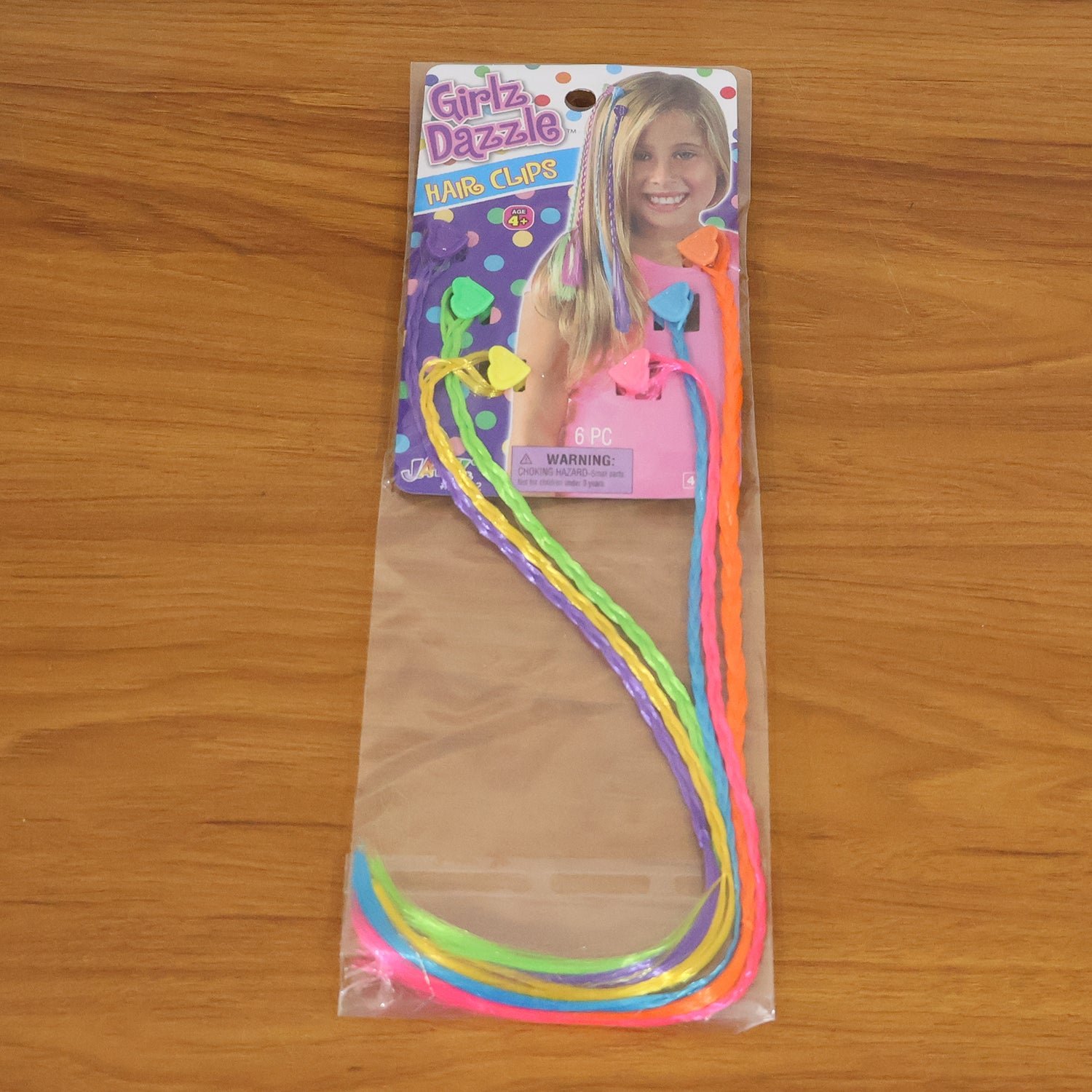 Braided Hair Extension Streaks – Colourful Clip-In Set for Kids