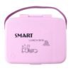 Leak Proof Lunch Box with 3 Compartments and Spoon Set