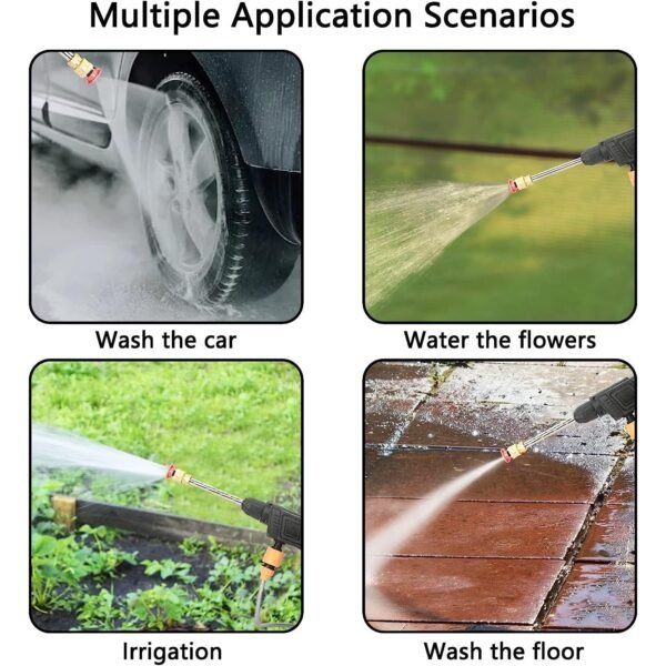 Wireless Car Washer Gun – Portable High Pressure Kit | Carivox