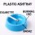 Plastic Ashtray – Durable Wide Bowl with 3 Cigarette Slots