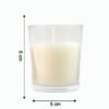 Blueberry Scented Candle – Soy-Blend Votive in Glass, 50gm