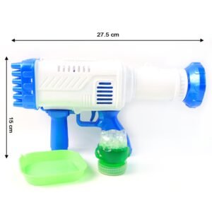 Bubble Gun for Kids – 32 Holes, Powerful Blaster | Play & Move