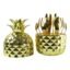 Gold Stainless Steel Cutlery Set – Luxury 24-Piece with Pineapple Stand