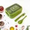 Magic Lunch Box – Leakproof Compartments with Spoon-Fork Set