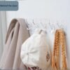 Wall Hook Rail – Heavy Duty 6-Pin Transparent Golden | GlimmerHome