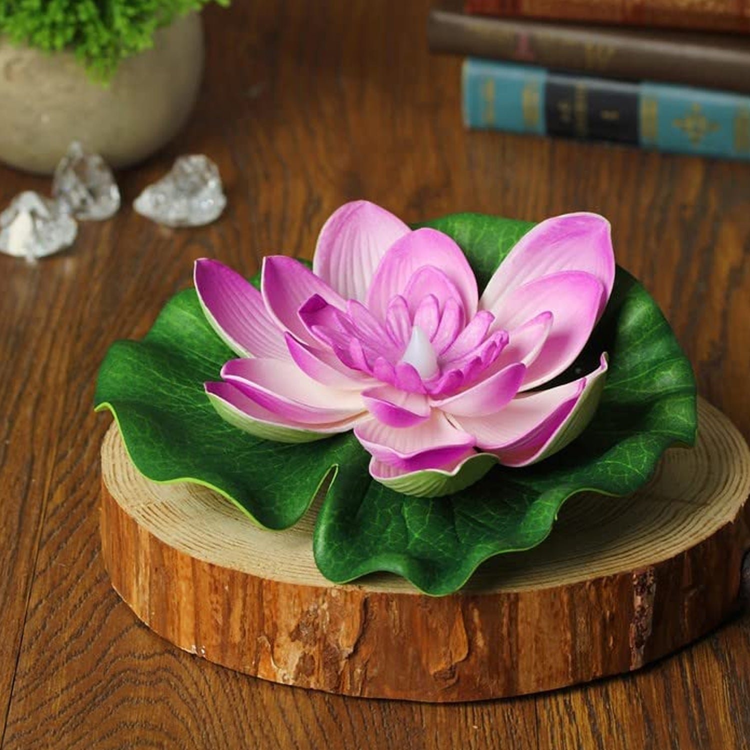 Floating Lotus LED Candles – Smokeless & Waterproof (Pack of 6) | Indo Glow