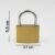 Solid Padlock 38mm – Durable Brass Body, 3 Keys | Safelix
