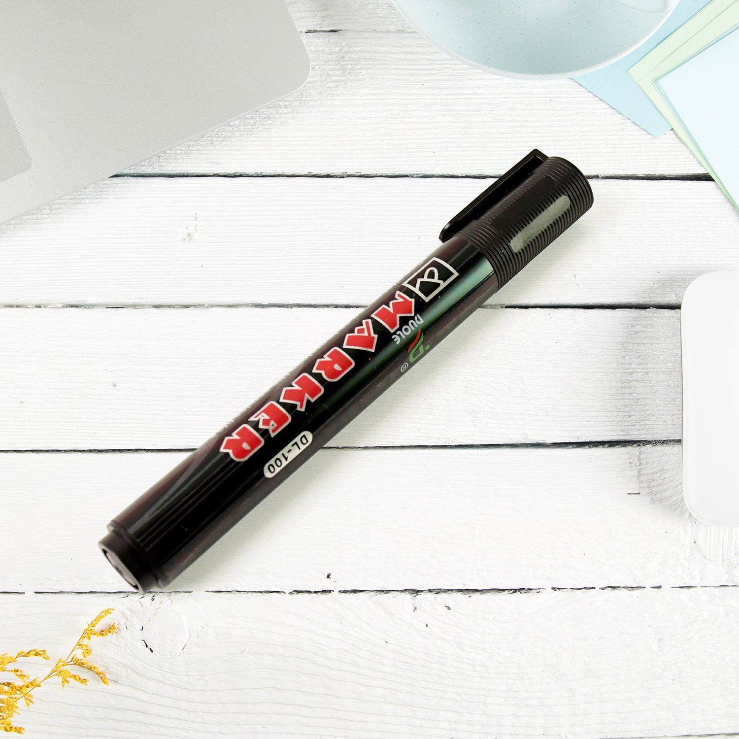 Black Whiteboard Marker – Low Odor Ink & Quick-Dry Bullet Tip