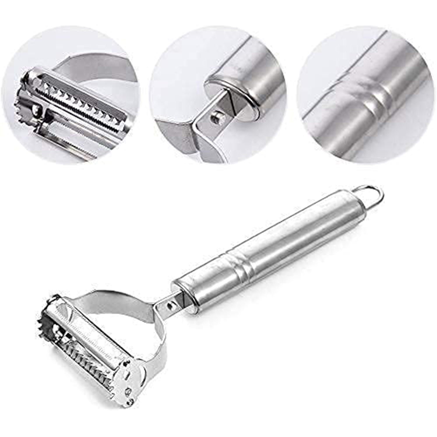 Stainless Steel 3-in-1 Vegetable Peeler Set – Precise & Versatile