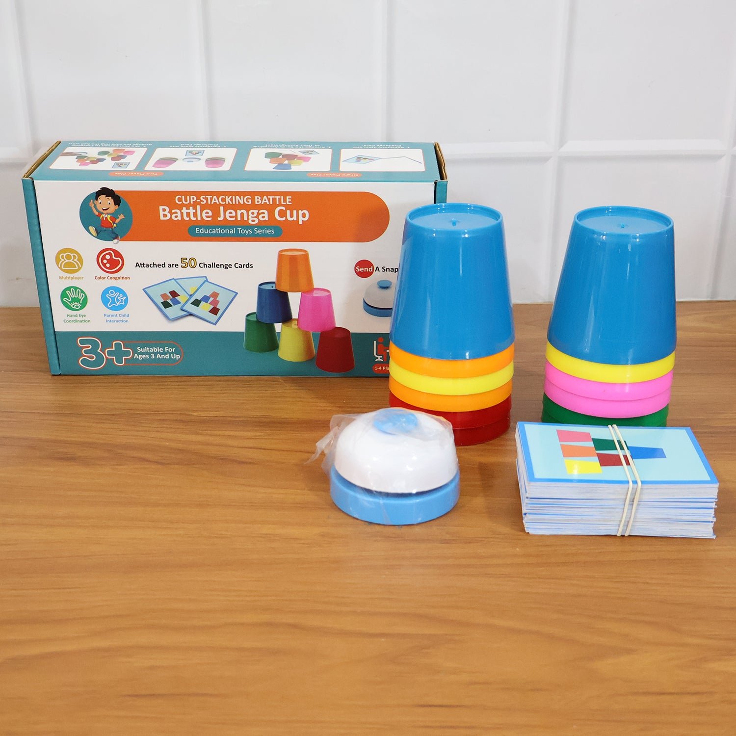 Cup Stacking Game Set – Boost Kids' Coordination & Fun