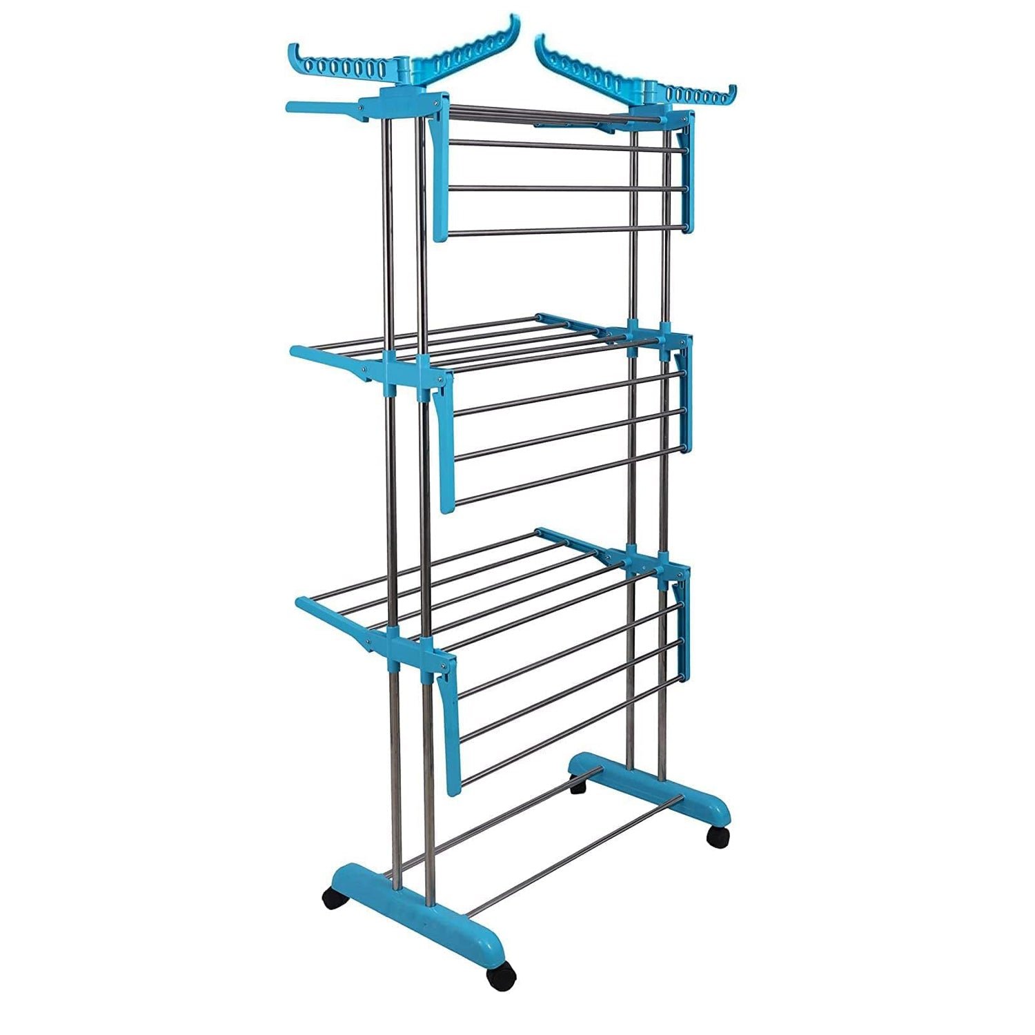 Clothes Drying Stand – Stainless Steel Foldable with Wheels | Storenzo