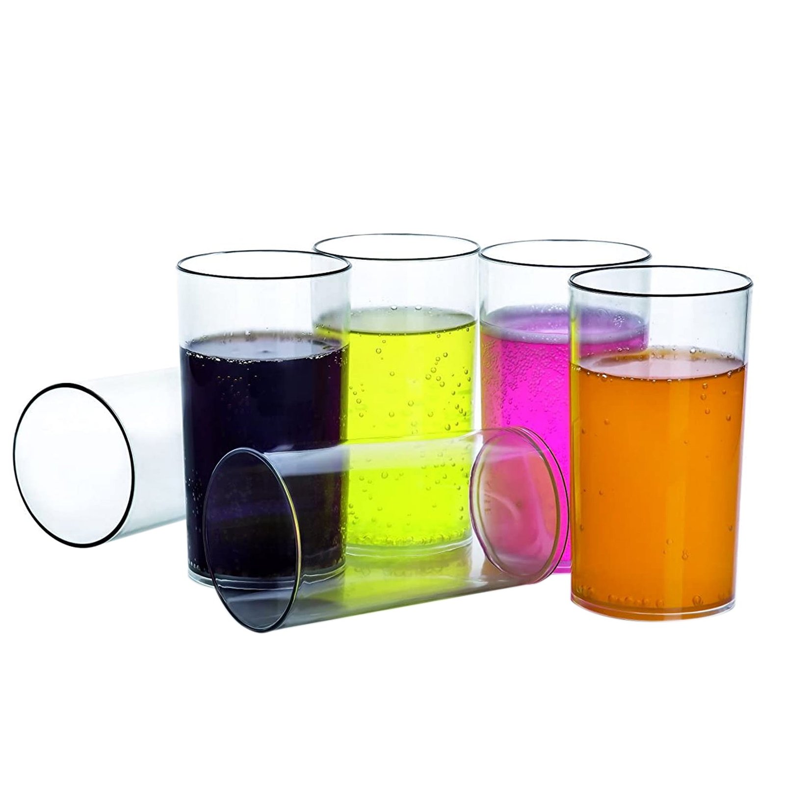 Unbreakable Plastic Glasses – Clear 330ml Set of 6 | Serve Stellar