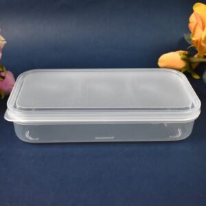Plastic Lunch Box Set – 3-Piece Square Storage | Konvex