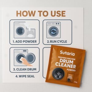 Washing Machine Drum Cleaner Powder – Powerful 100g Deep Clean