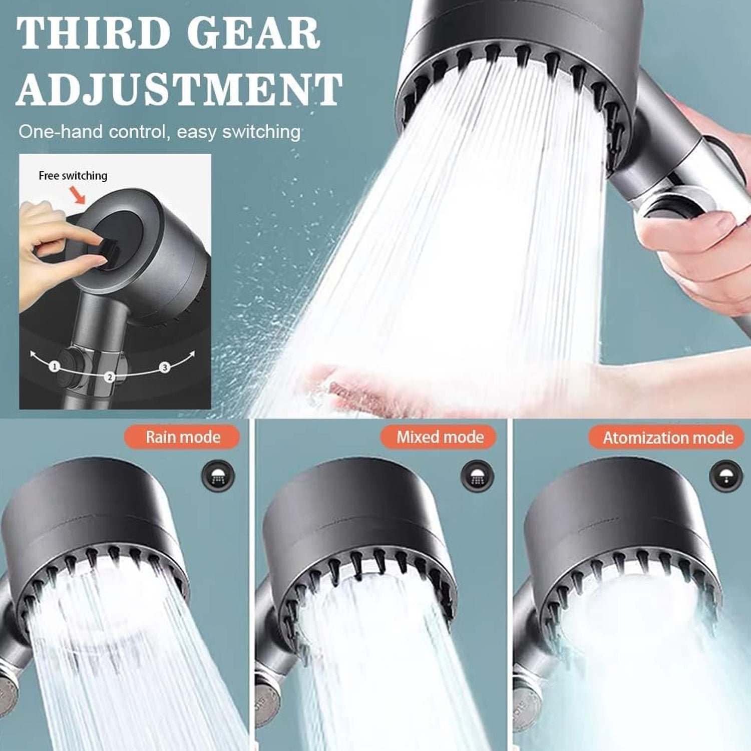 Shower Filter Head – 3 Modes, Chlorine Removal | Mist & Relax