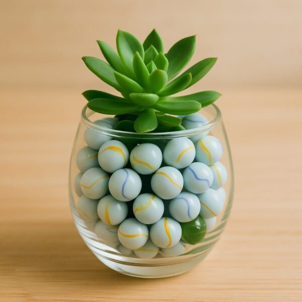 06_e5c4ac6a-3d5f-4fba-aaca-acafea63077f Glass Marbles Pack of 30 – Classic White with Colorful Swirls