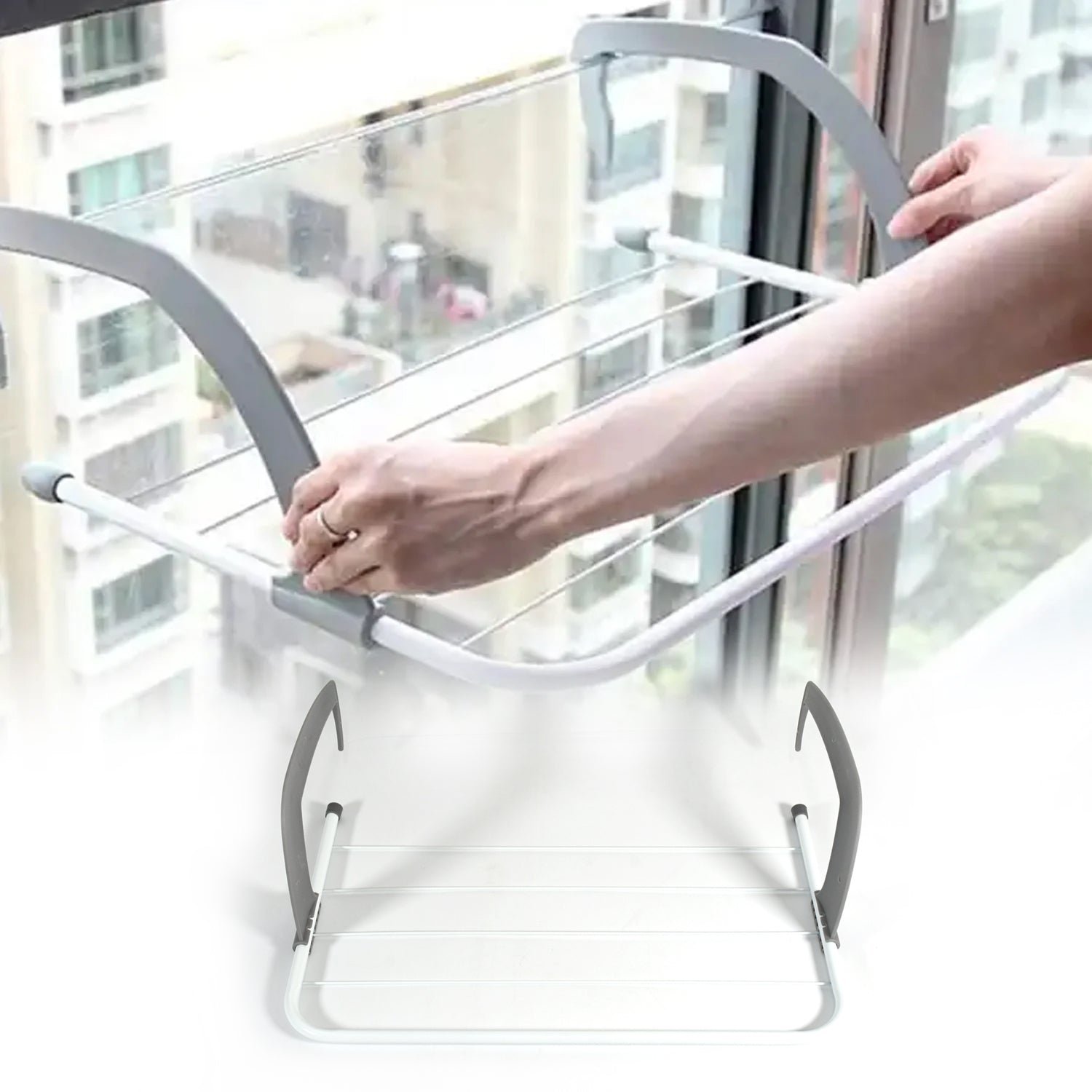 Folding Drying Rack – Compact, Steel & Rust-Free | Indo Glow