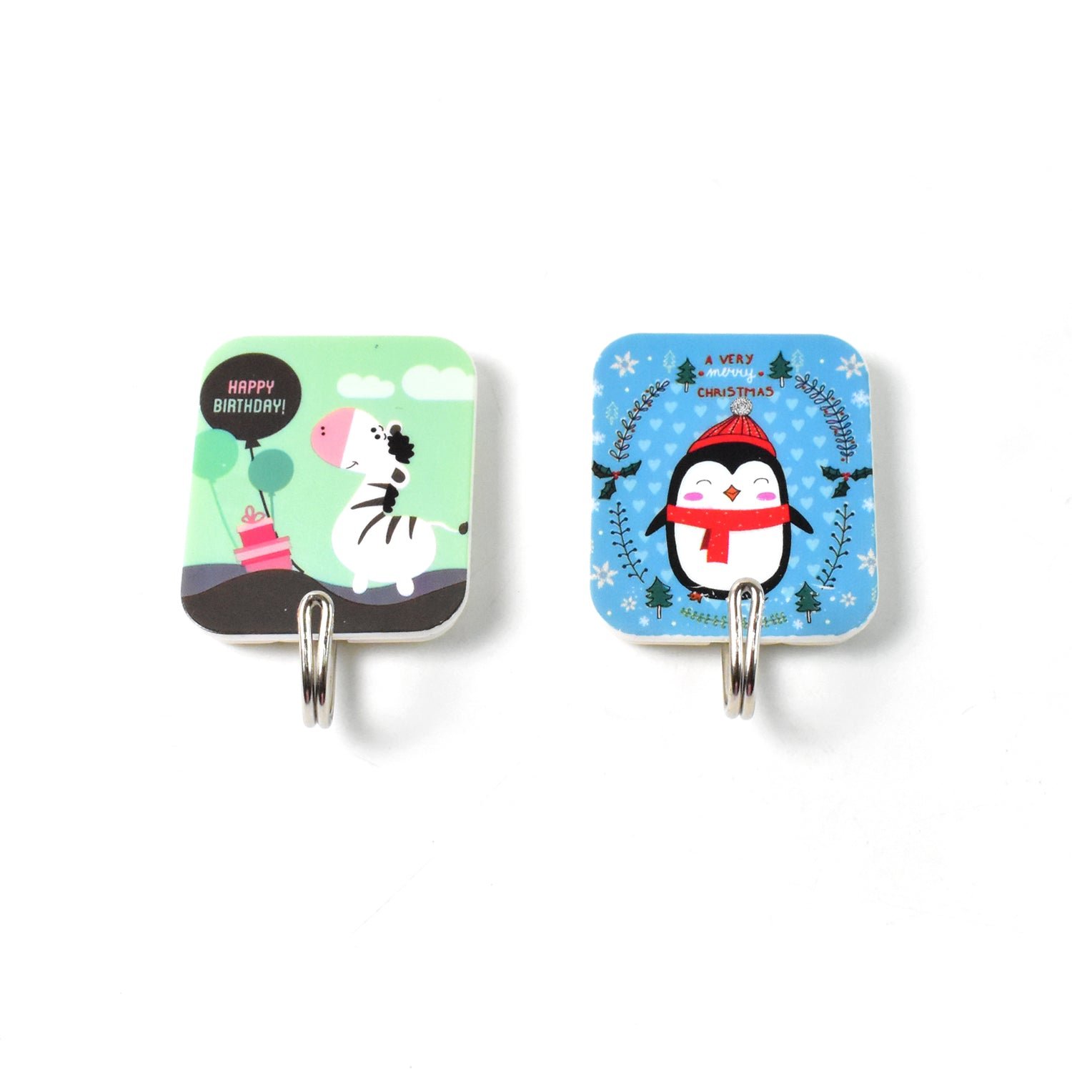 Self-Adhesive Cartoon Hooks – Strong 3 Kg Hold, 2 Pc Set