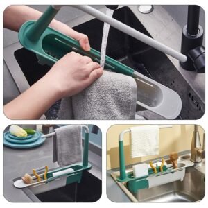 Expandable Dish Drying Rack – Adjustable Sink Organizer | CookAura