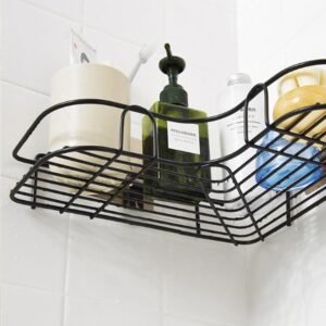 Corner Shelf Organiser – Stainless Steel Self-Adhesive | Bathora