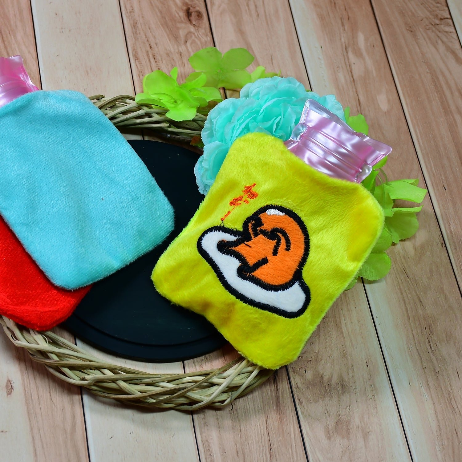 Hot Water Bag – Yellow Duck Cover for Pain Relief & Warmth | FitFuzion