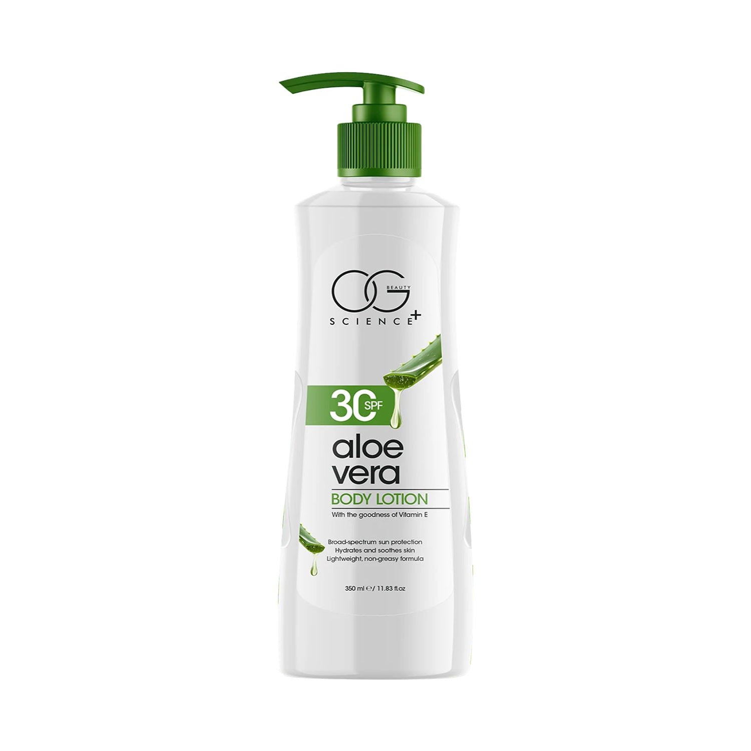 Aloe Vera Body Lotion with SPF 30 – Hydrating & Sun Protecting 350ML
