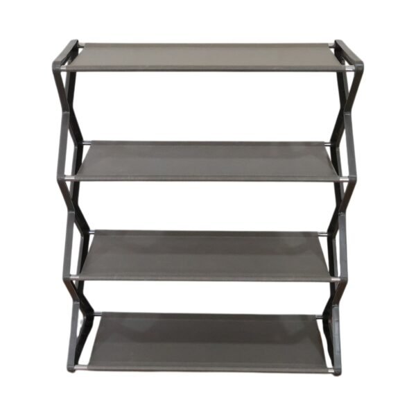 4 Layer Foldable Shoe Rack – Space-Saving Storage Solution