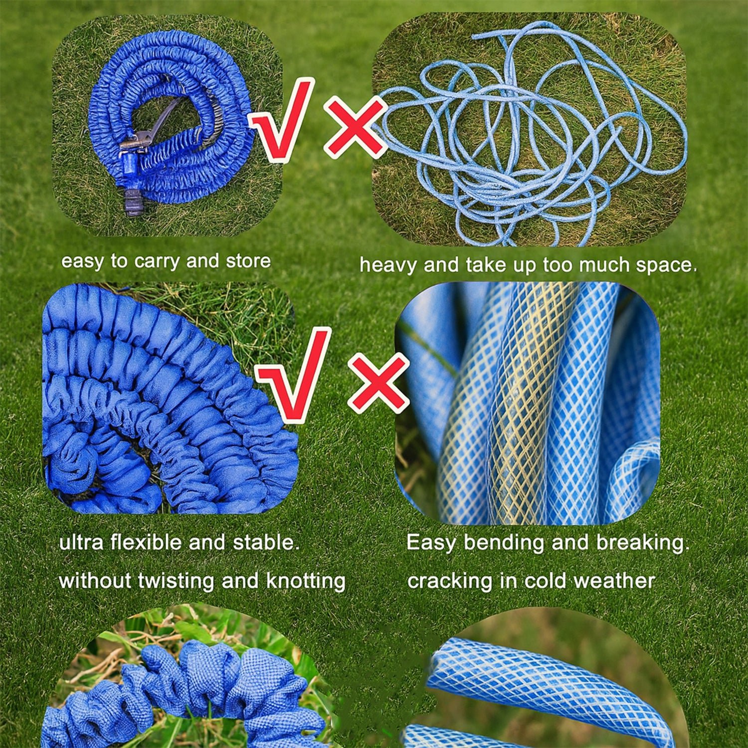 50 Ft Expandable Hose Pipe Nozzle – Garden & Car Wash | Velvet Wheels