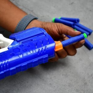 Foam Bullet Gun – ABS Plastic, 10 Suction Darts for Kids | Aditi